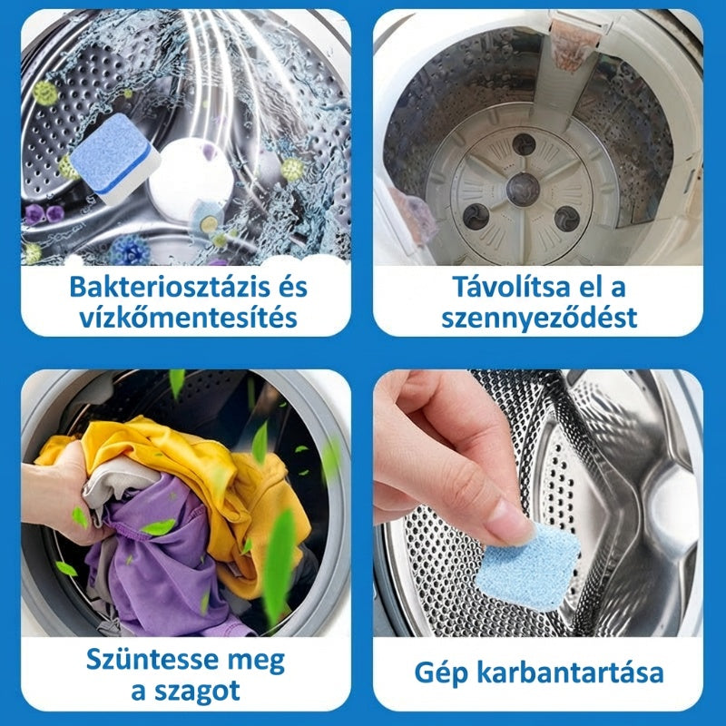 Mosógép-tisztító tabletták