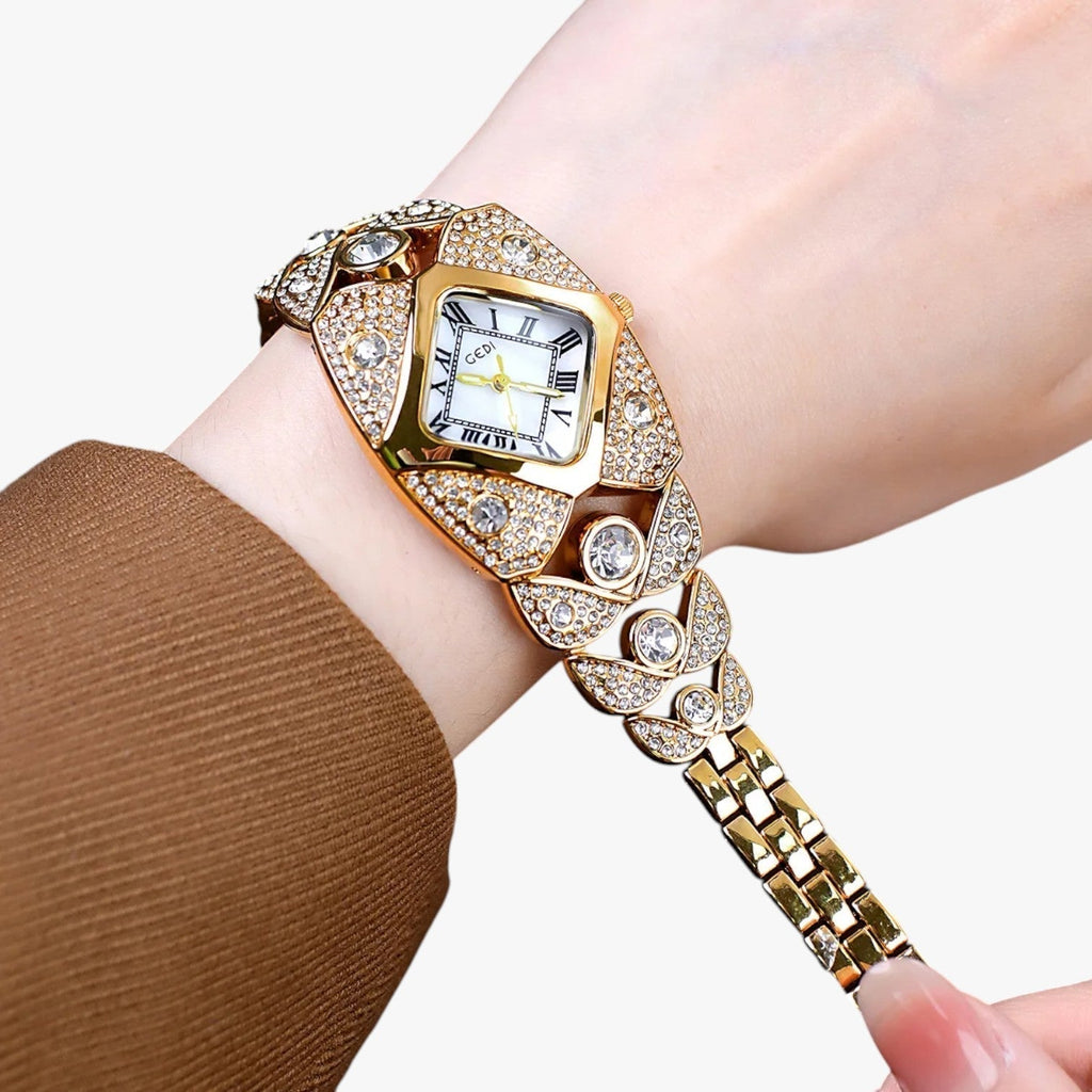 Callie | Дамски часовник Elegance 2025 с лек диамантен корпус и водоустойчив дизайн