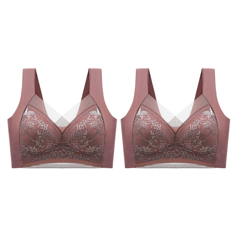 👙 Супер удобен и мек дамски дантелен сутиен без стоманен пръстен【✨1 + 1 безплатно】