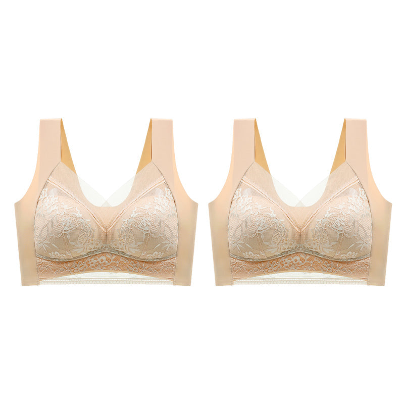 👙 Супер удобен и мек дамски дантелен сутиен без стоманен пръстен【✨1 + 1 безплатно】