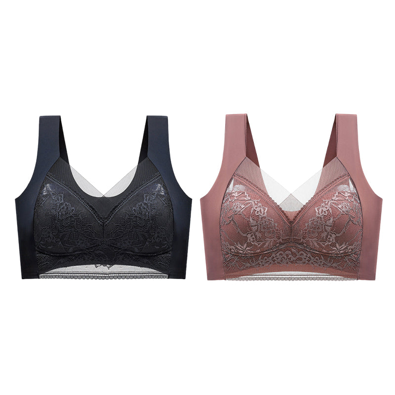 👙 Супер удобен и мек дамски дантелен сутиен без стоманен пръстен【✨1 + 1 безплатно】