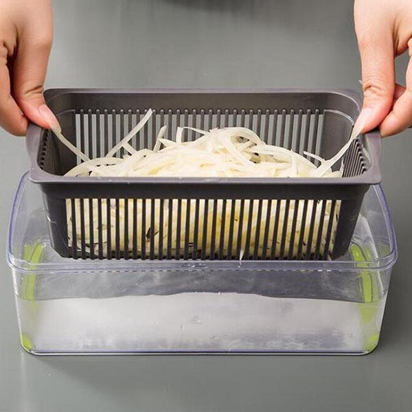 🎊 Комплект от 16 части 🎊 Многофункционална резачка за плодове и зеленчуци