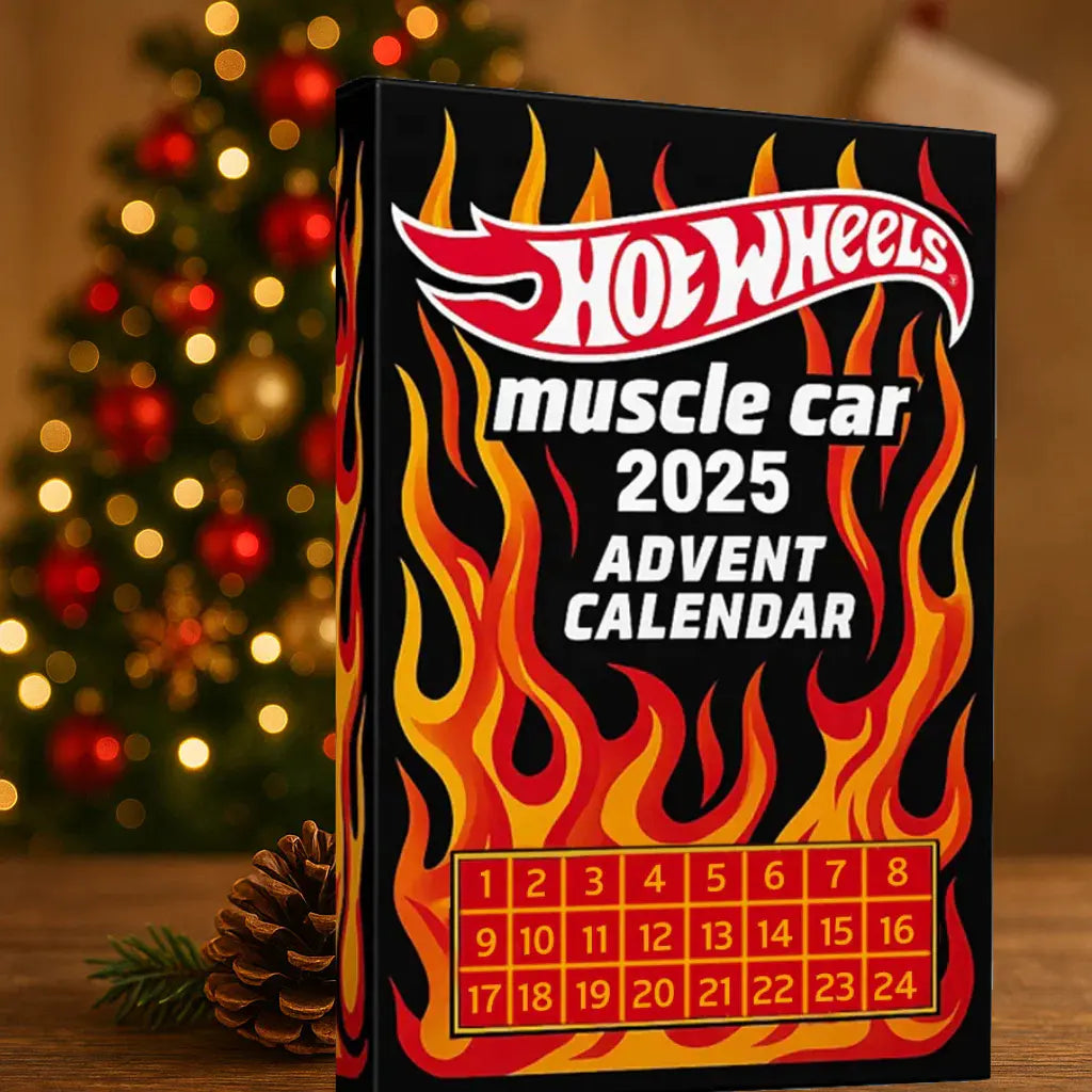 🔥Гореща разпродажба - 50% ОТСТЪПКА🔥 - 🚗Адвент календар с играчки колички Hot Wheels Muscle - 24 ДНИ 2025🎄
