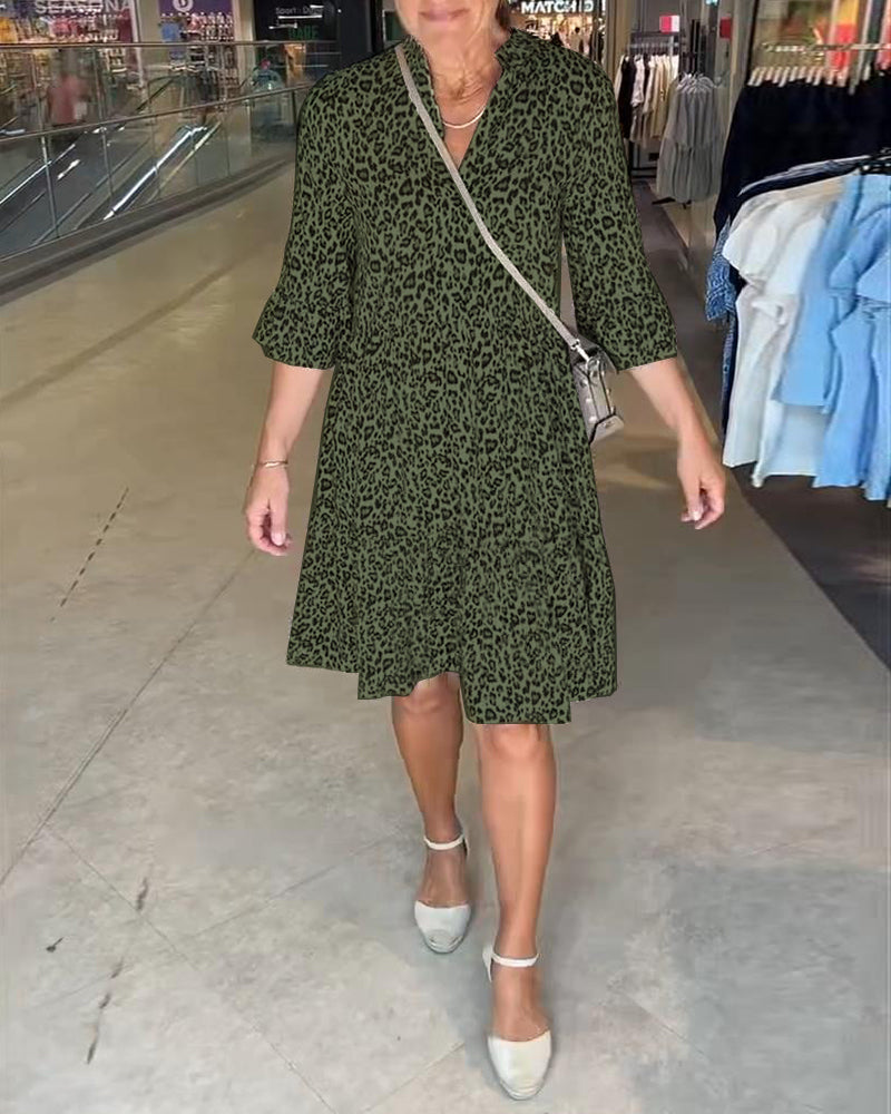 Рокля с леопардов принт