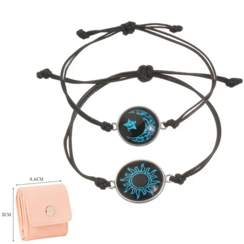 Слънце и Луна – Една душа. 💞 Гривни за двойки, които се свързват въпреки разстоянието.