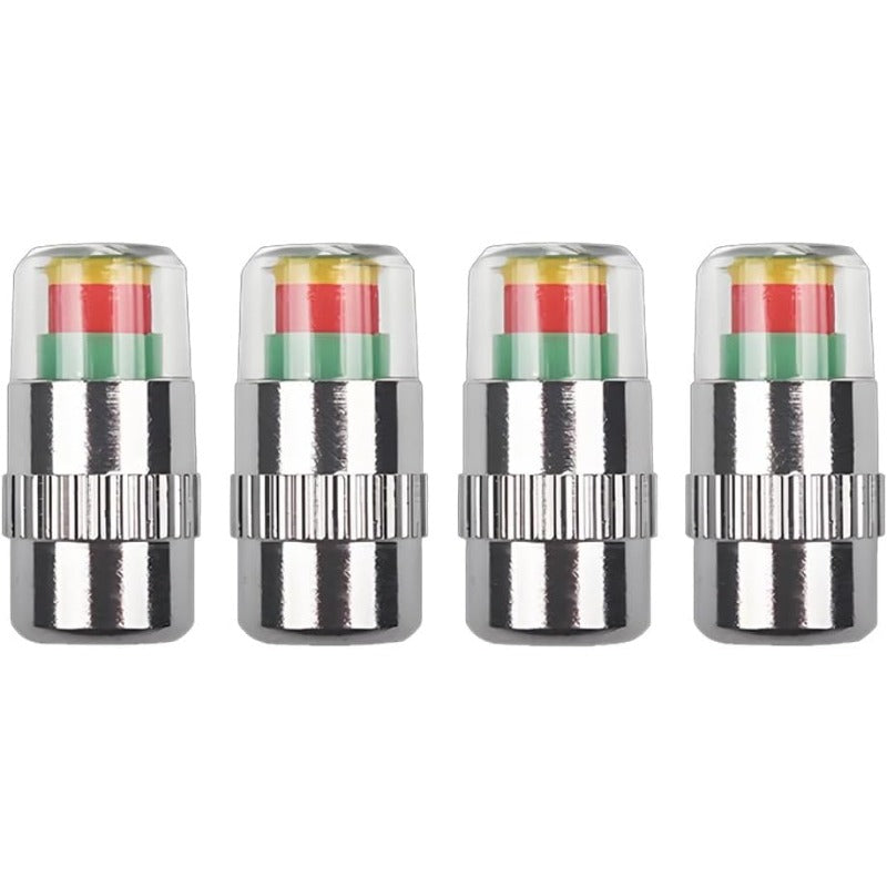 3-цветни капачета за предупреждение за налягането в гумите