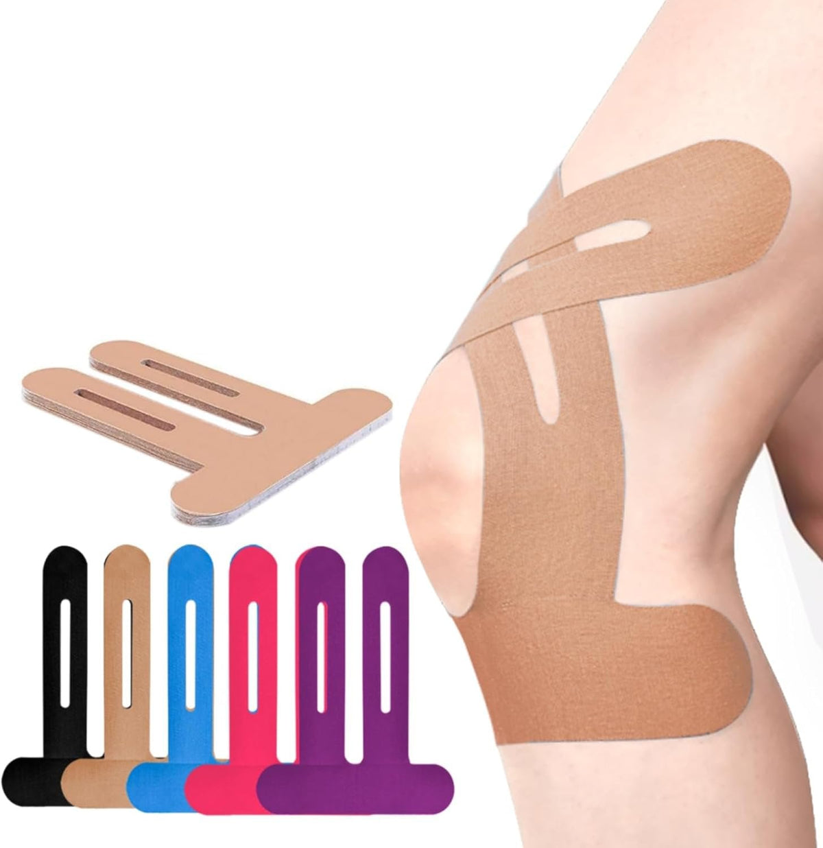 🎁50% OFF-Precut kineziológiai szalag a térdekhez