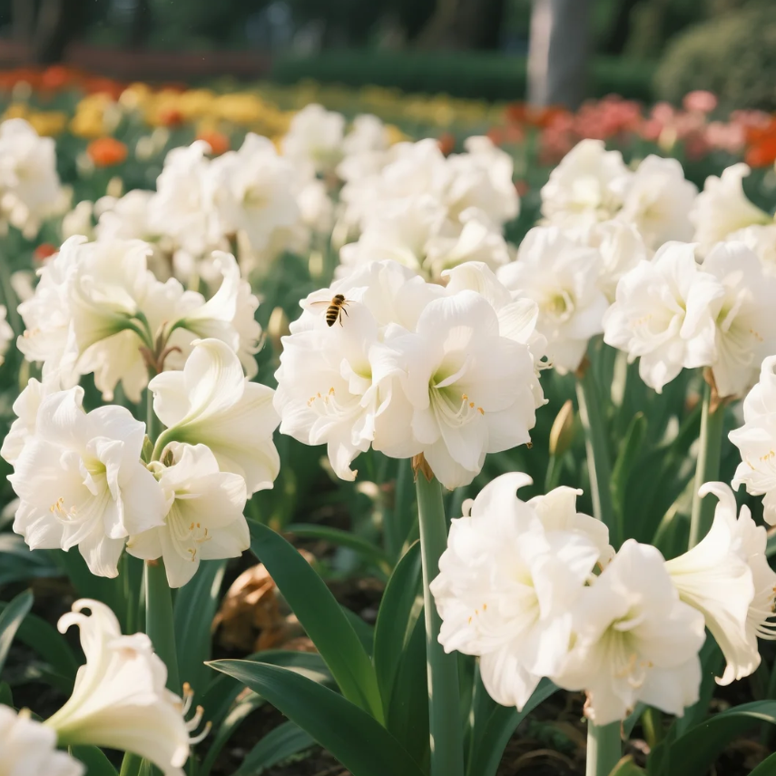 🌺Двойни луковици на амарилис с цветен аромат – цъфтят след 40 дни
