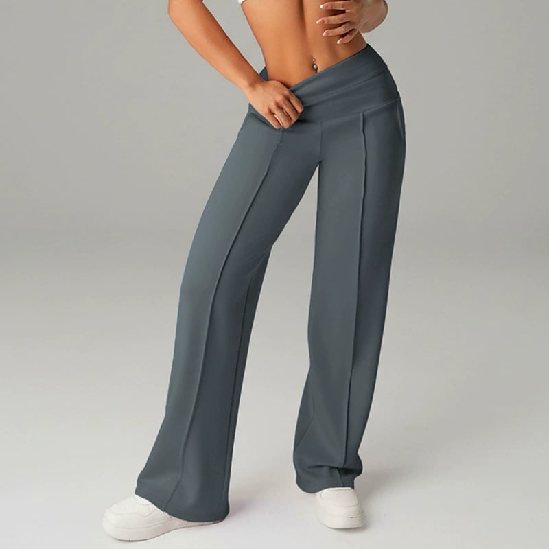 💕Női sima, laza, egyenes szárú nadrág