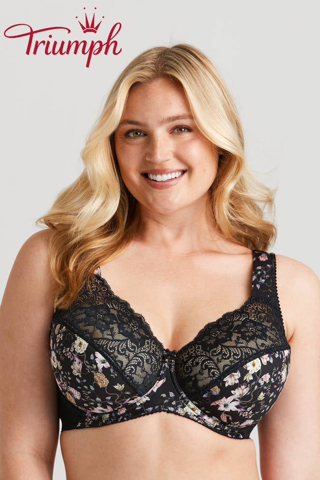 Сутиен от 3 части Triumph®💖 от дантела с флорална бродерия