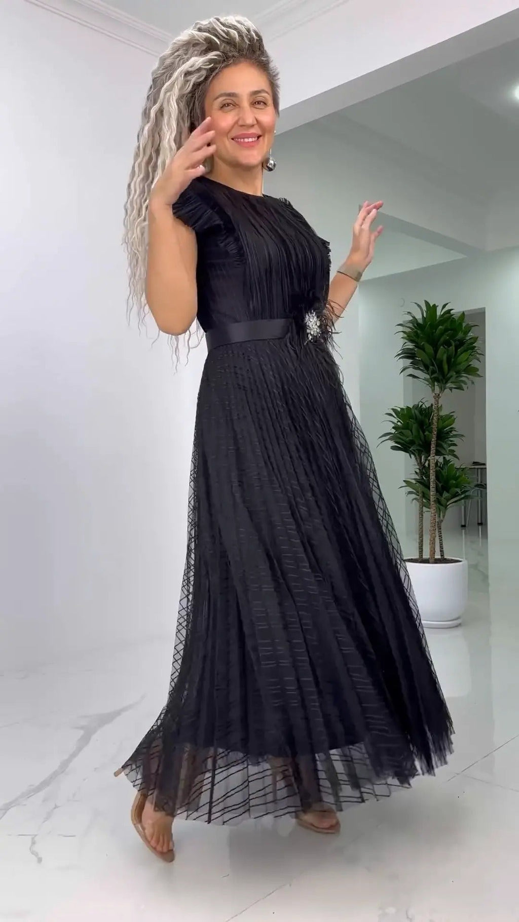 [S-5XL]🥰✨2025 Slim Fit sifon ruha
