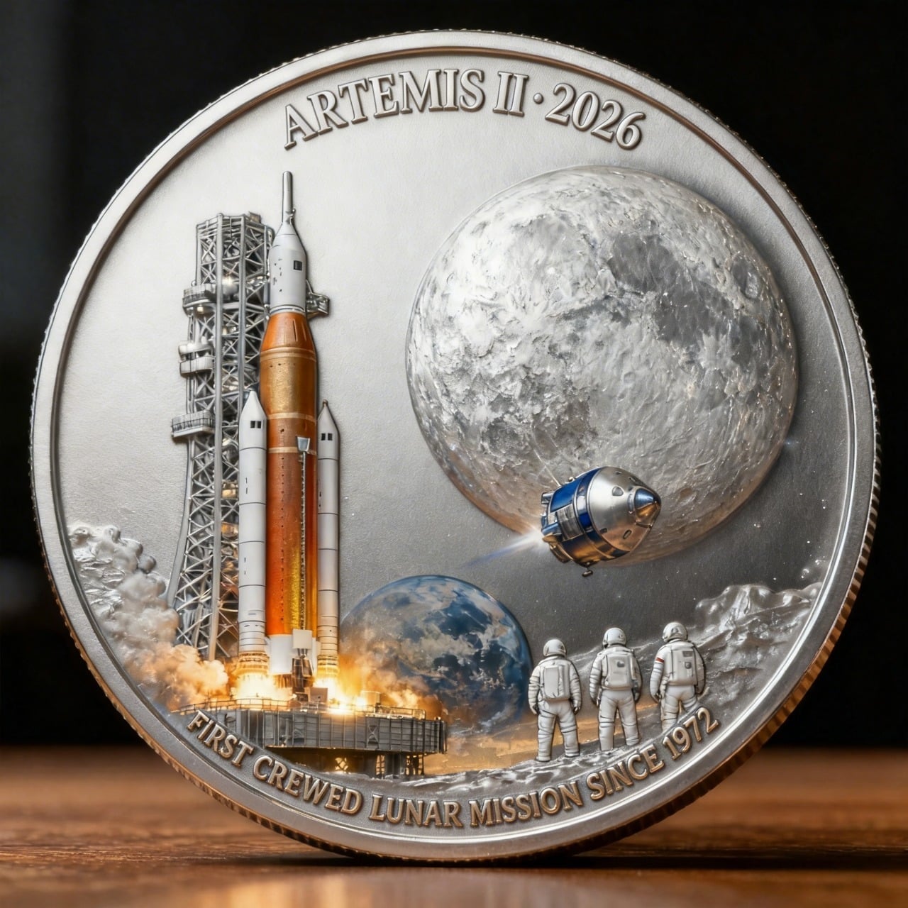 🌕 Възпоменателна монета за лунната мисия на Артемида II