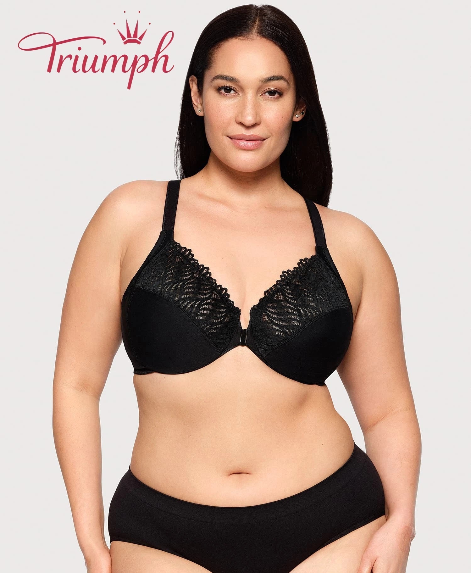 Triumph - (4 бр.) - 💖Сутиен с Т-образно деколте и закопчаване отпред