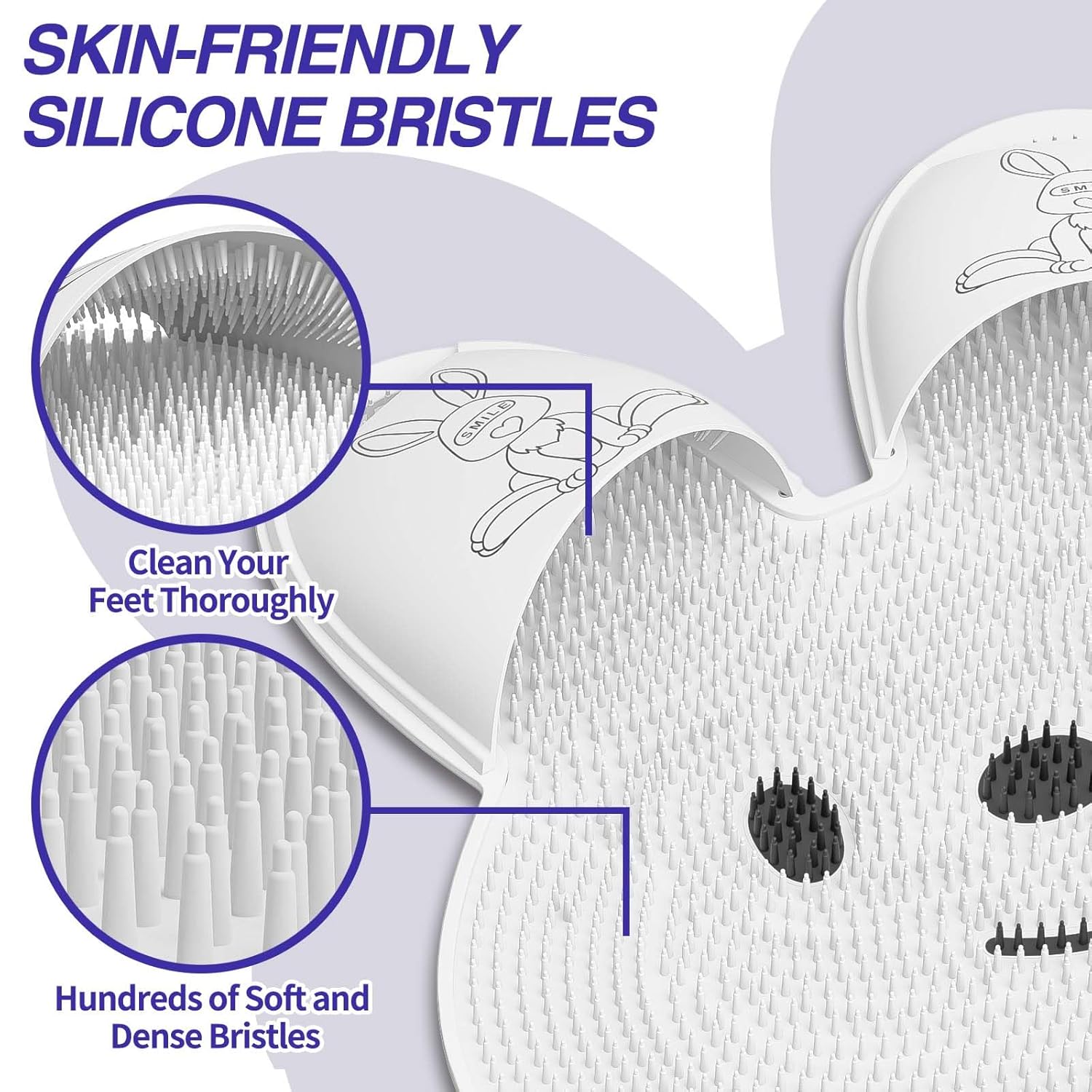 Изключително голяма постелка за почистване на крака под душа