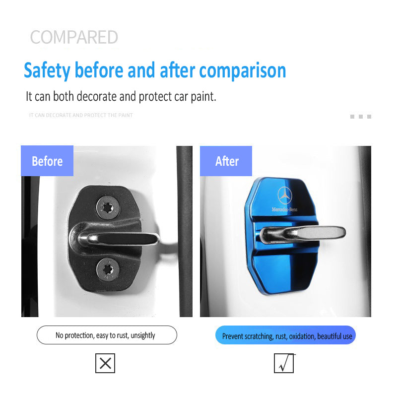 Гореща разпродажба ✨50% отстъпка ✨Защитен капак за ключалка на автомобилна врата от неръждаема стомана, антикорозионна защита 🔥4 бр. 🔥