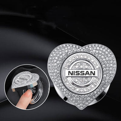 Гореща разпродажба 2025 г.🔥Защитен калъф за стартиране с един бутон във формата на сърце, инкрустиран с диаманти