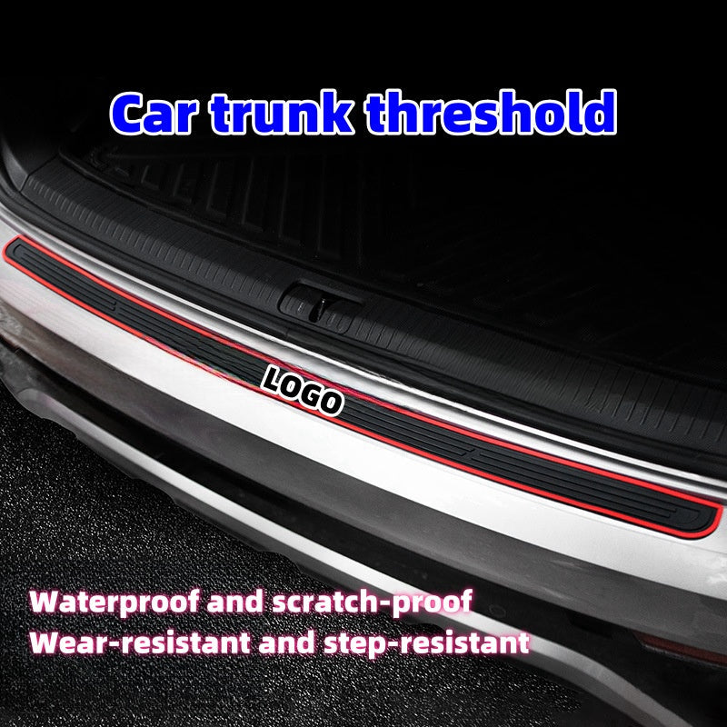 Силиконова защитна лента за прагове на автомобилни врати (със специално лого на автомобила)