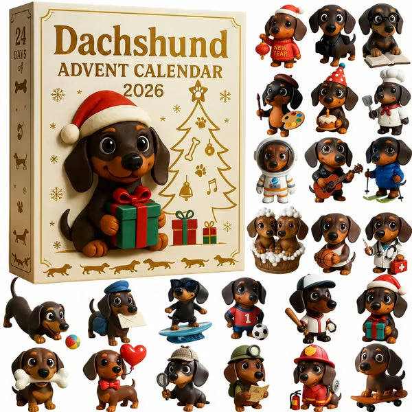 🎄🐾 Tacskó adventi naptár 2026-ra 🐶✨