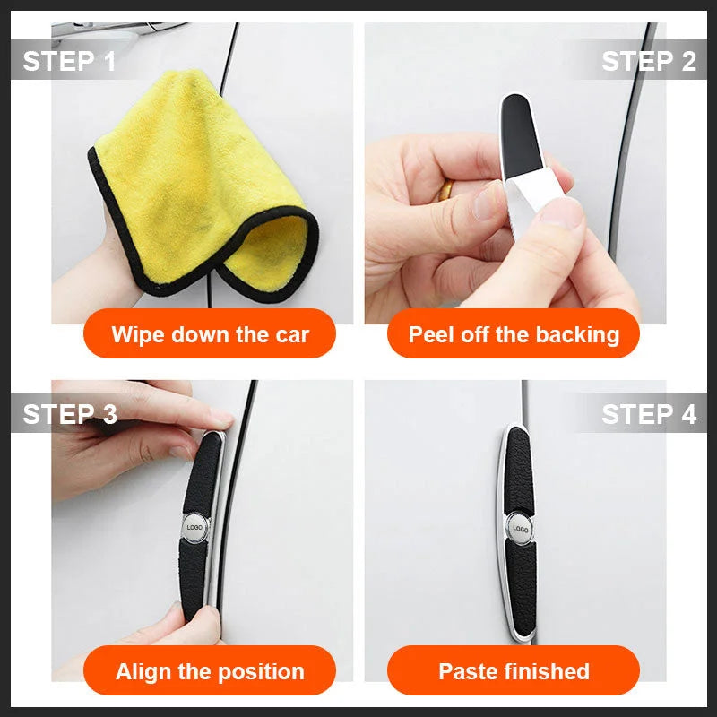 Защитни лайсни за ръбове на автомобилни врати (4 бр./1 комплект)