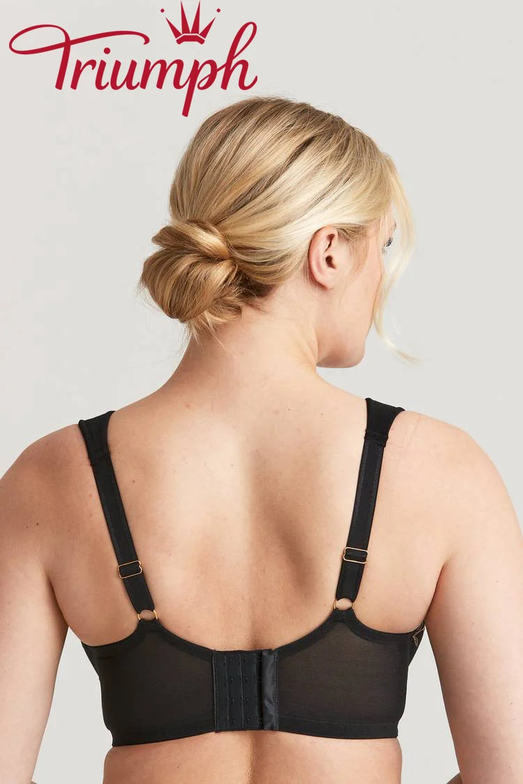 Triumph - 3 бр. (75A-120H) 💝 - Романтичен двоен сутиен с бродерия