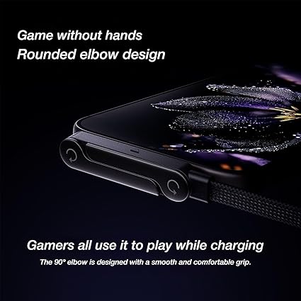 📱 240W плетен кабел за бързо зареждане с вградена стойка за телефон - Нов сгъваем издръжлив USB-C Type-C кабел 2026 (2 броя)