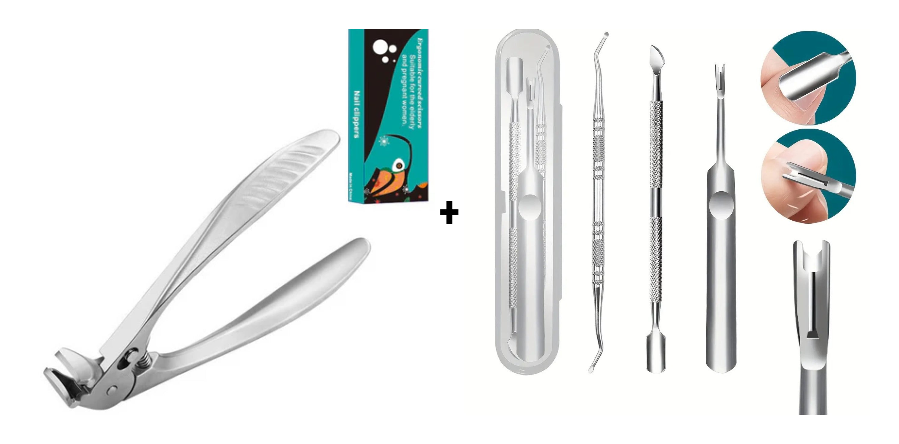 🦶Prémium rozsdamentes acél körömvágó csipesz✂️
