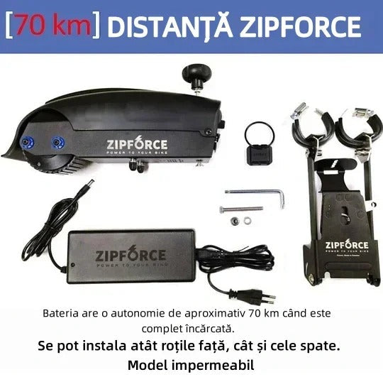 Zipforce kerékpárrásegítő motor - Első és hátsó kerekeken is használható
