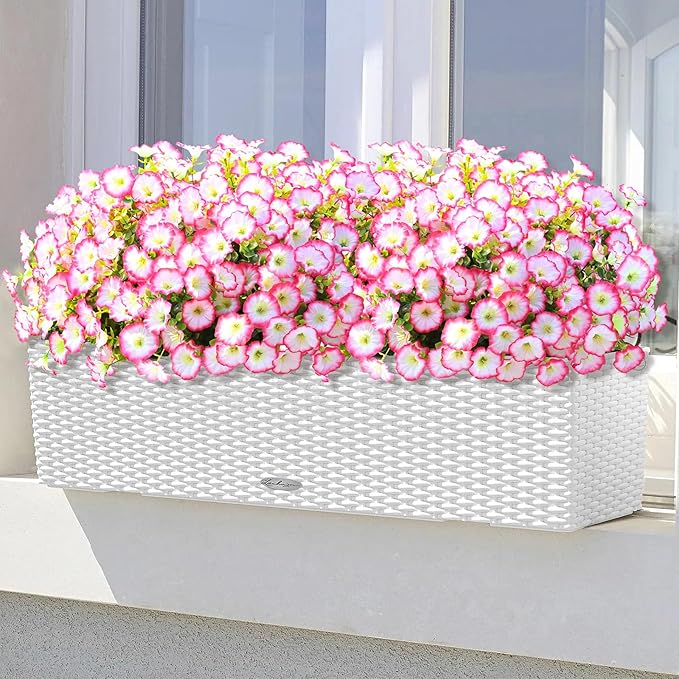 💥Подобрен материал с най-високо качество 🌸Устойчива на UV лъчи и неизбеляваща поветица (без саксия)