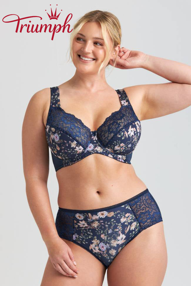 Сутиен от 3 части Triumph®💖 от дантела с флорална бродерия
