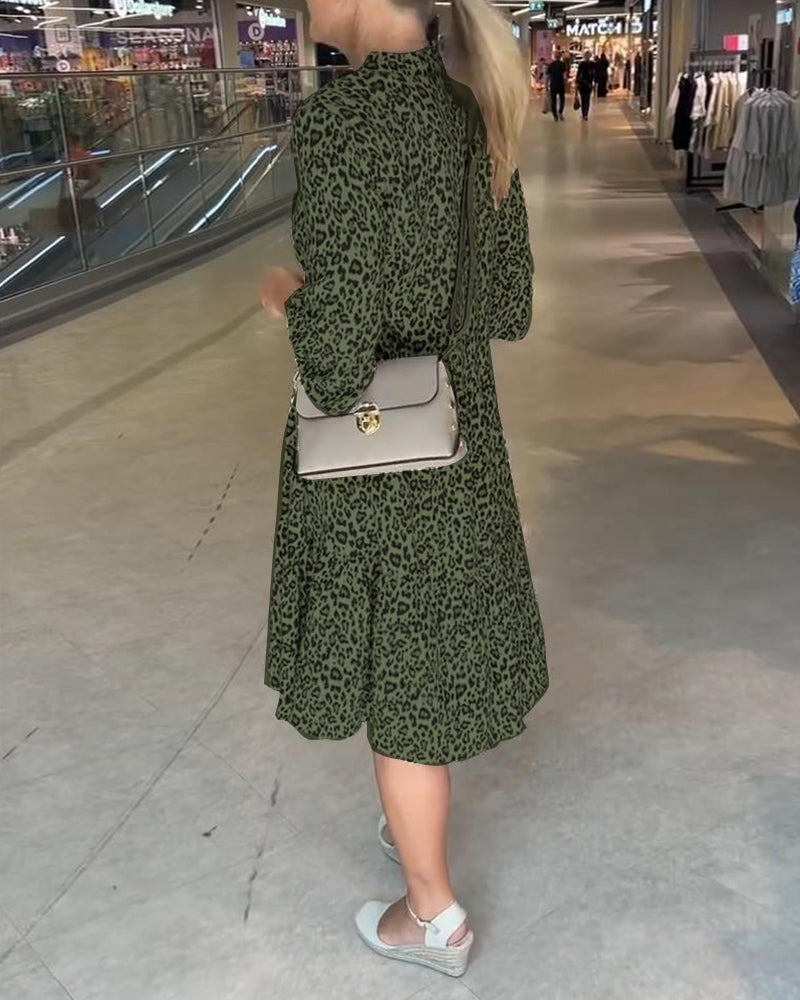 Рокля с леопардов принт