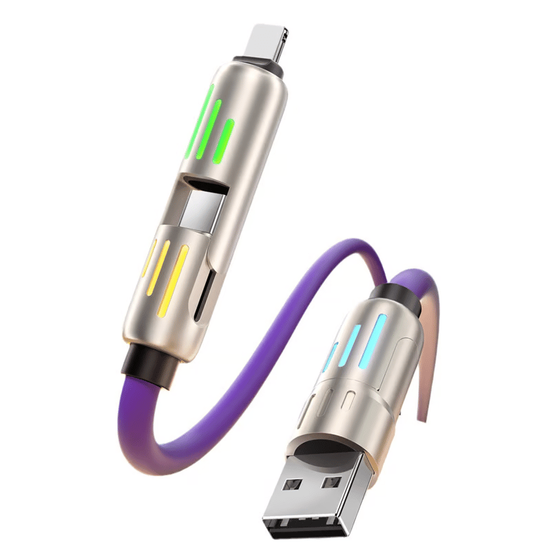 🔥4 az 1-ben USB töltőkábel, gyors töltés⚡