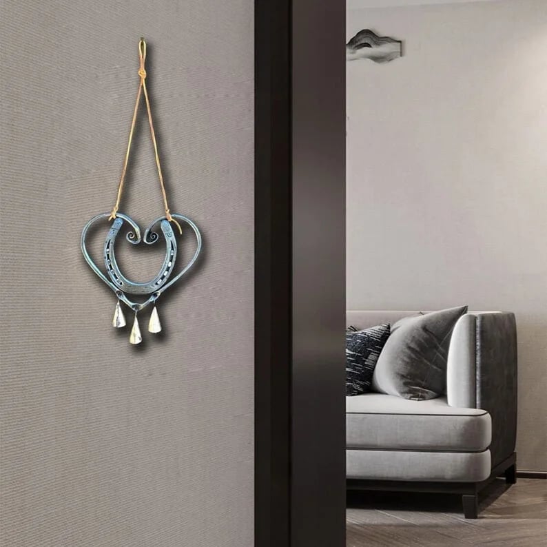 Ръчно изработен гонг за късмет със стоманени пирони