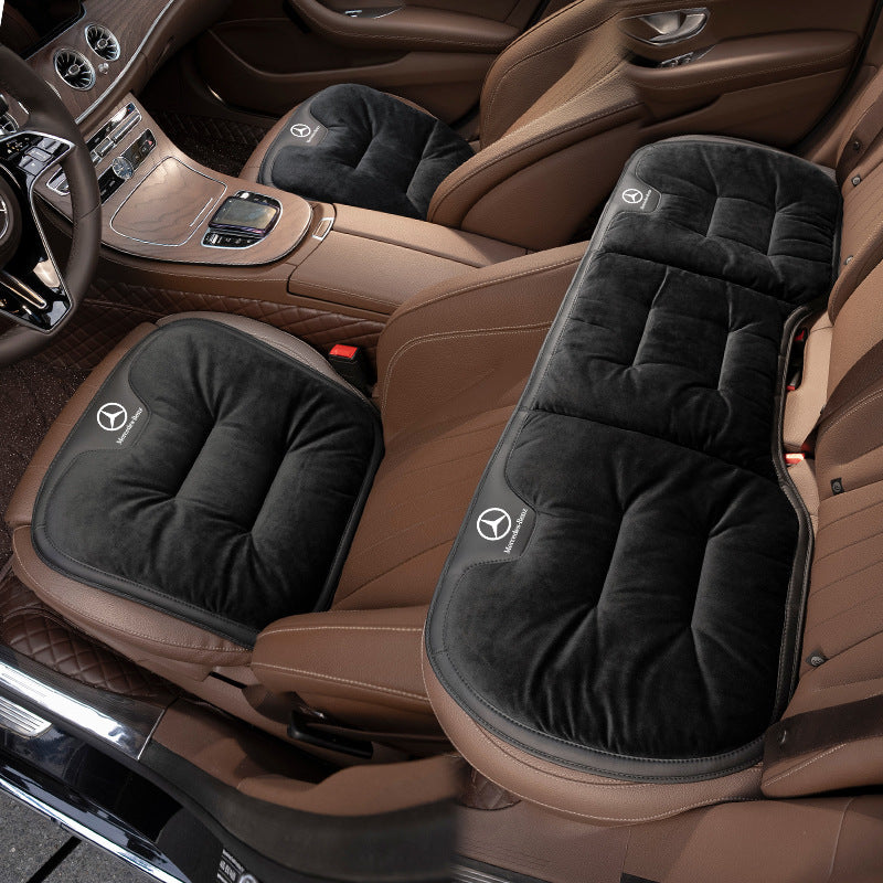 Къса плюшена възглавница за зимни столчета за кола