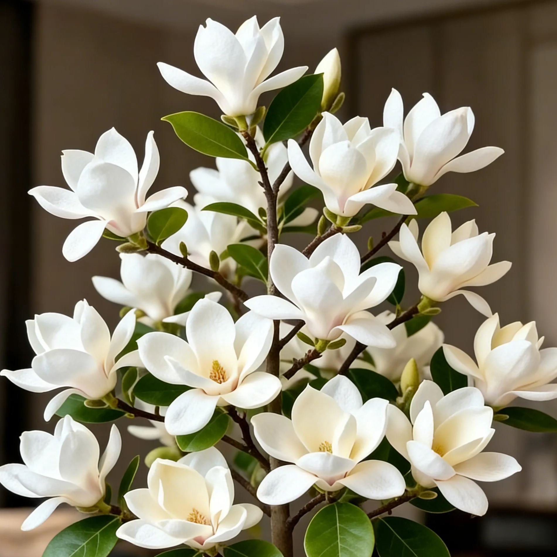 Луковици на Magnolia liliiflora (лилави орхидеи) 🌸 Цветовете крият листа, ароматът изпълва въздуха