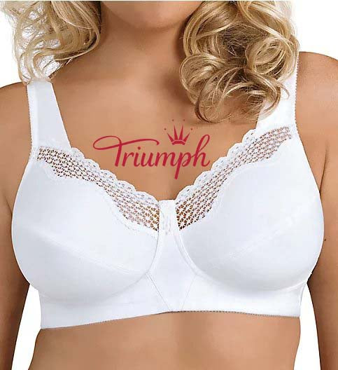 Triumph - (4 бр.) Уникален, контуриран памучен сутиен без банели