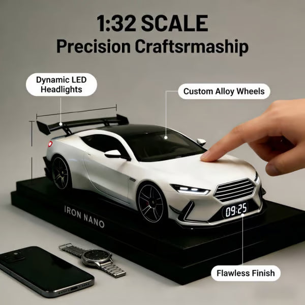 🎁 Алармен часовник за хиперкола🏎️ Реалистичен двигател и светлинни ефекти