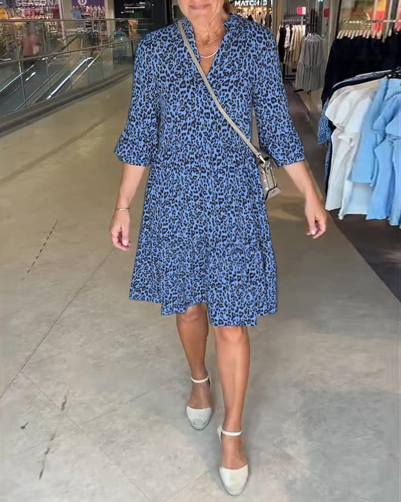 Рокля с леопардов принт