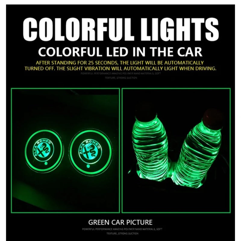 2 db LED-es autóalátét