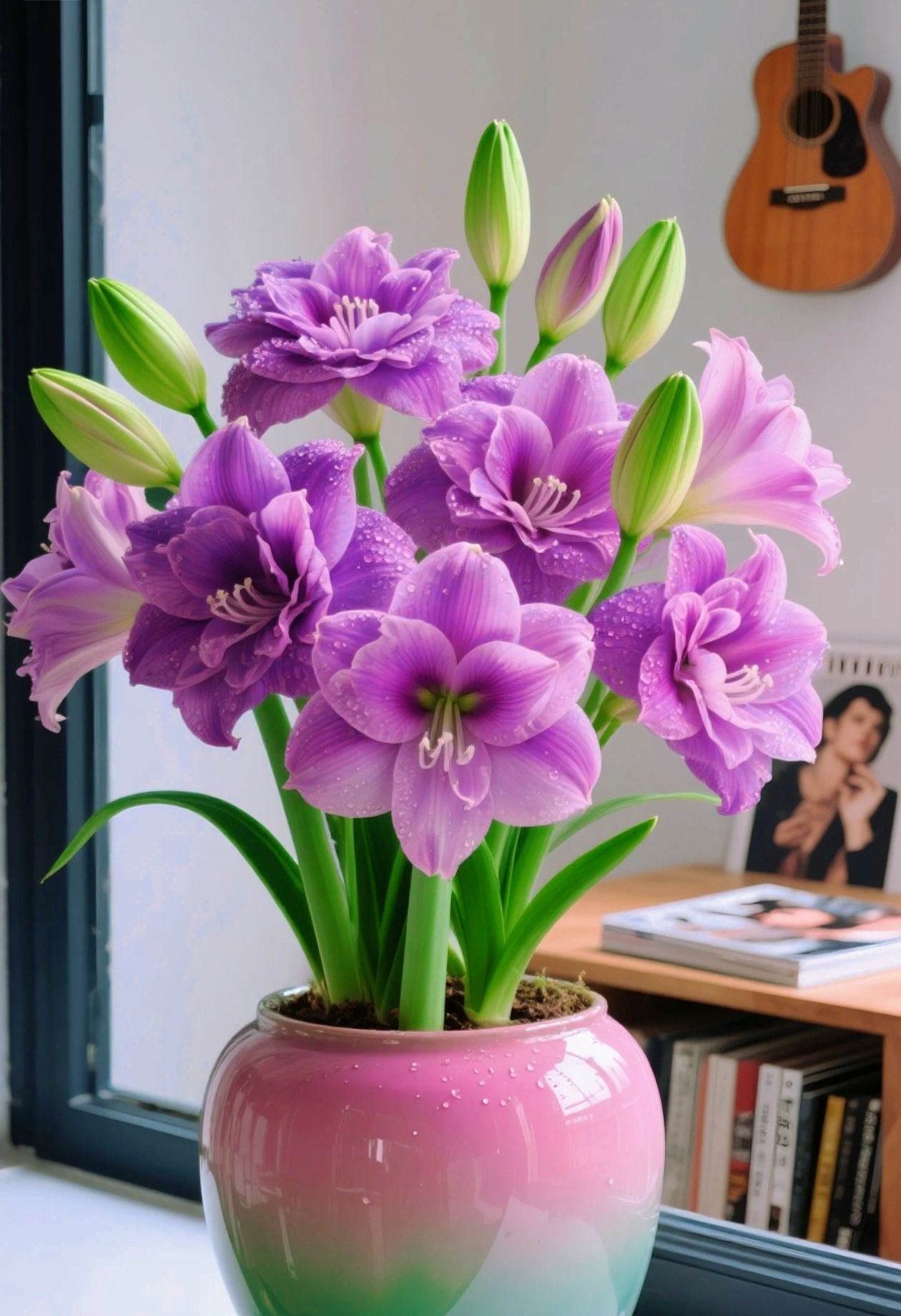 Луковици от ароматен амарилис с двойни венчелистчета