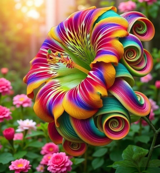 Семена на цвете Rainbow Swirl Spiral – рядко цвете