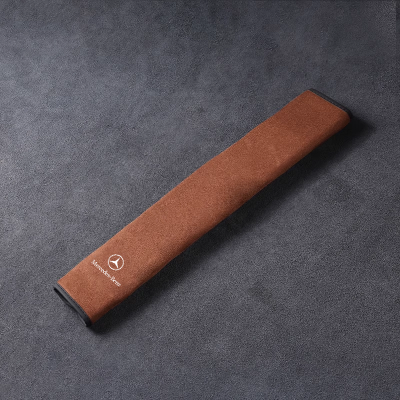 Калъф за предпазен колан от копринена кожа - защита за врата и опция за лого