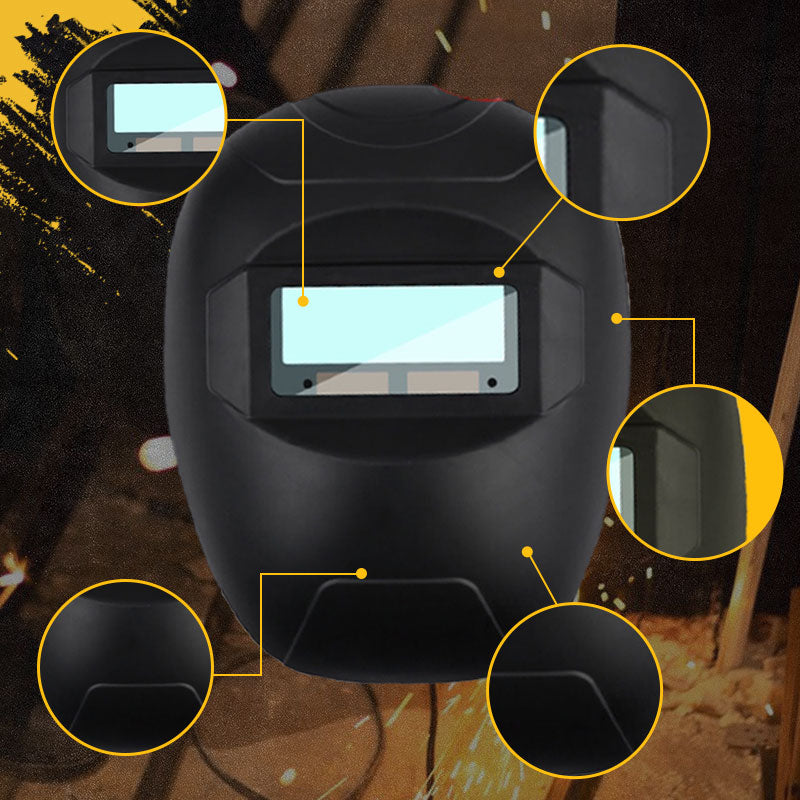 Лека и издръжлива 2-в-1 маска за заваряване и предпазни очила