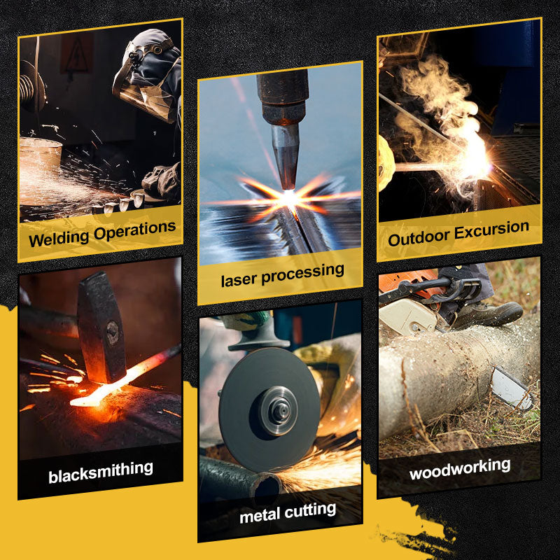 Лека и издръжлива 2-в-1 маска за заваряване и предпазни очила