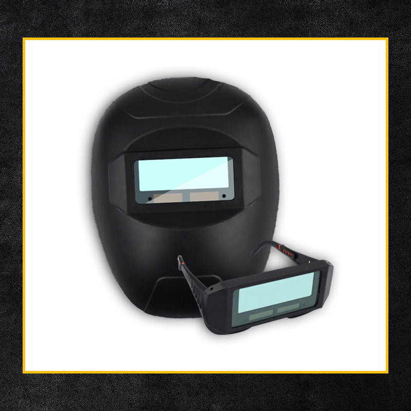 Лека и издръжлива 2-в-1 маска за заваряване и предпазни очила