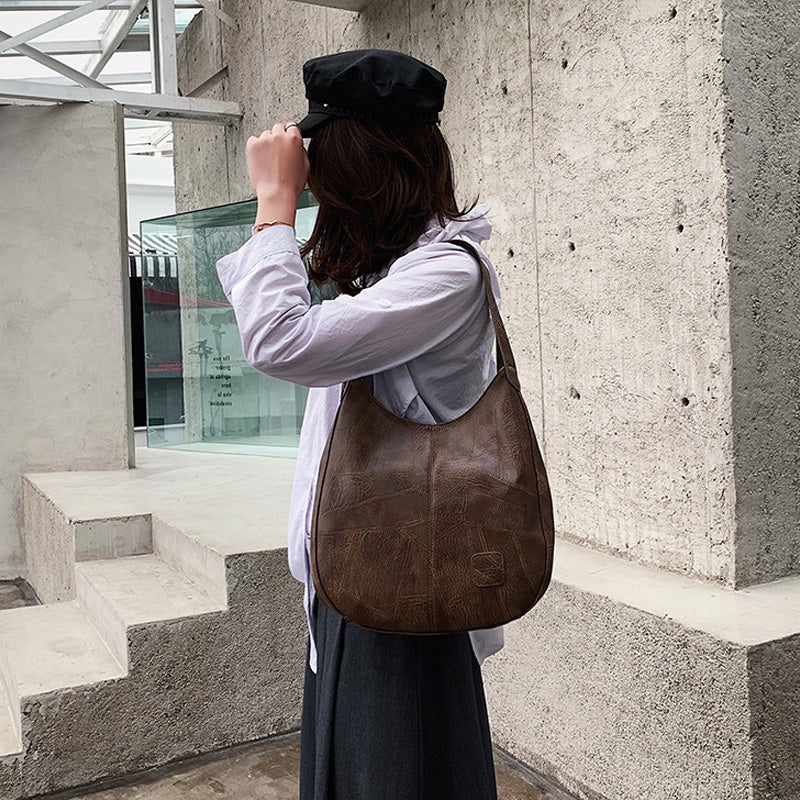 【 Ново от 2025 г.】 Дамски ретро чанти за през рамо с голям капацитет от мека кожа