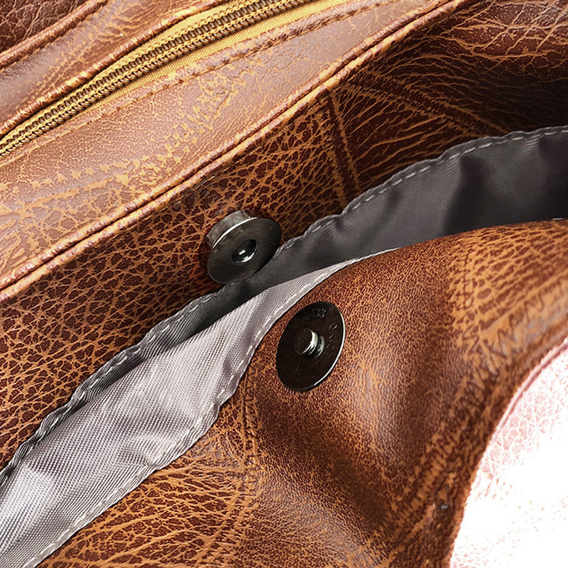 【 Ново от 2025 г.】 Дамски ретро чанти за през рамо с голям капацитет от мека кожа