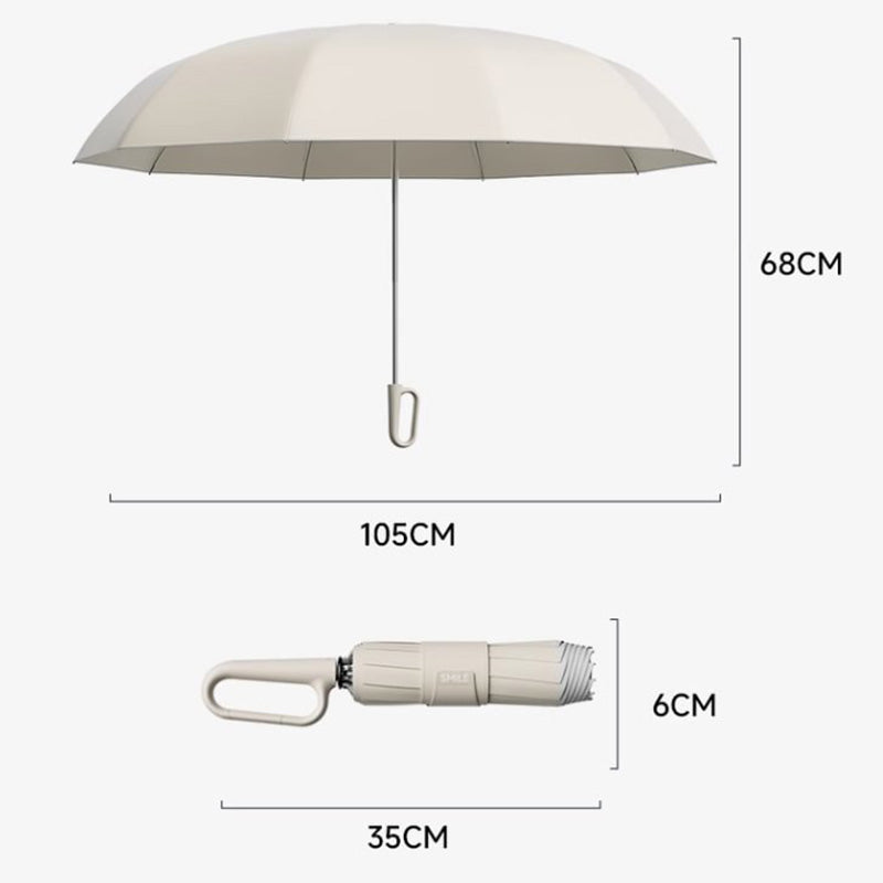 ☂️✨ Fényvisszaverő biztonsági csíkos esernyő! Fordított tágulás és összehúzódás fröccsenő víz nélkül, jó láthatóság homályos környezetben