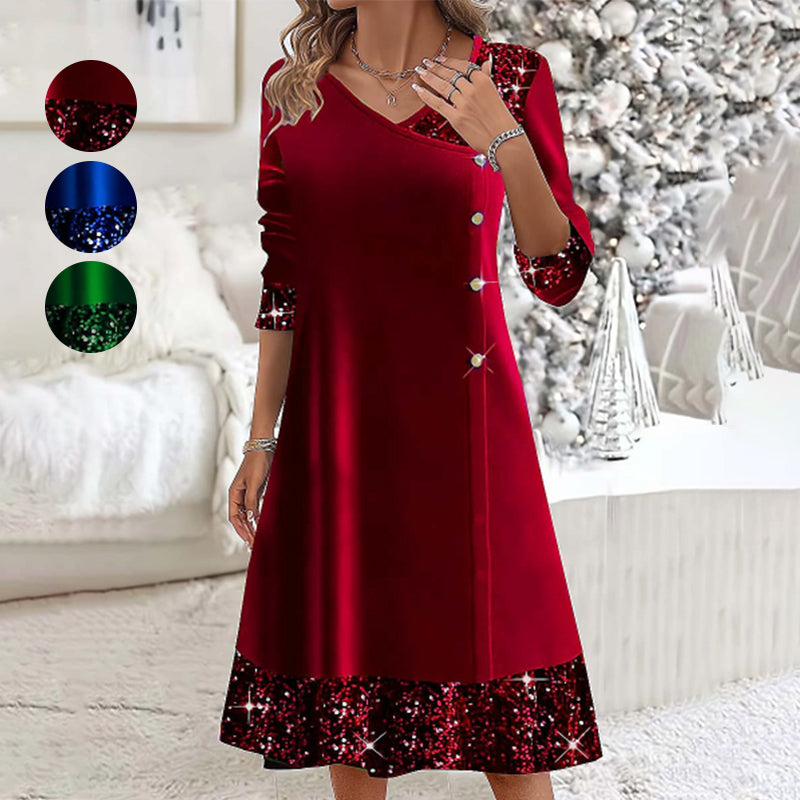 👗 őszi/téli női arany bársony ruhák