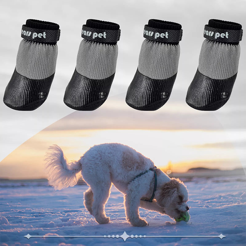 🐶2 pár csúszásmentes, vízálló kutyazokni