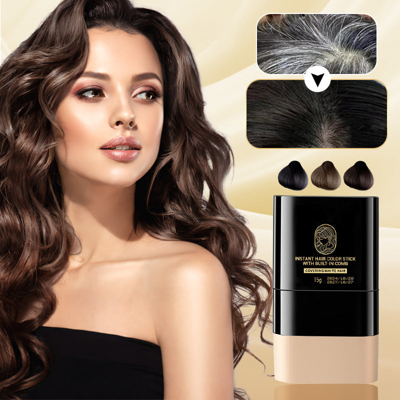 🎉 Купете 2, вземете 1 безплатно! 🎉 Пръчка за незабавно боядисване на коса с вграден гребен